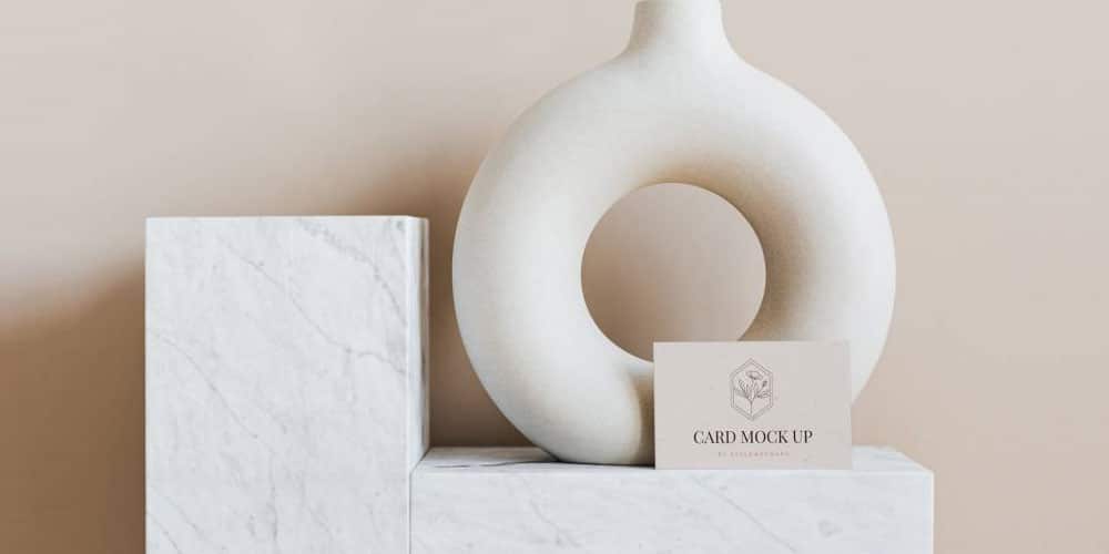 100+ Free Business Card Mockups PSD 152 Minimal Business Card Mockup