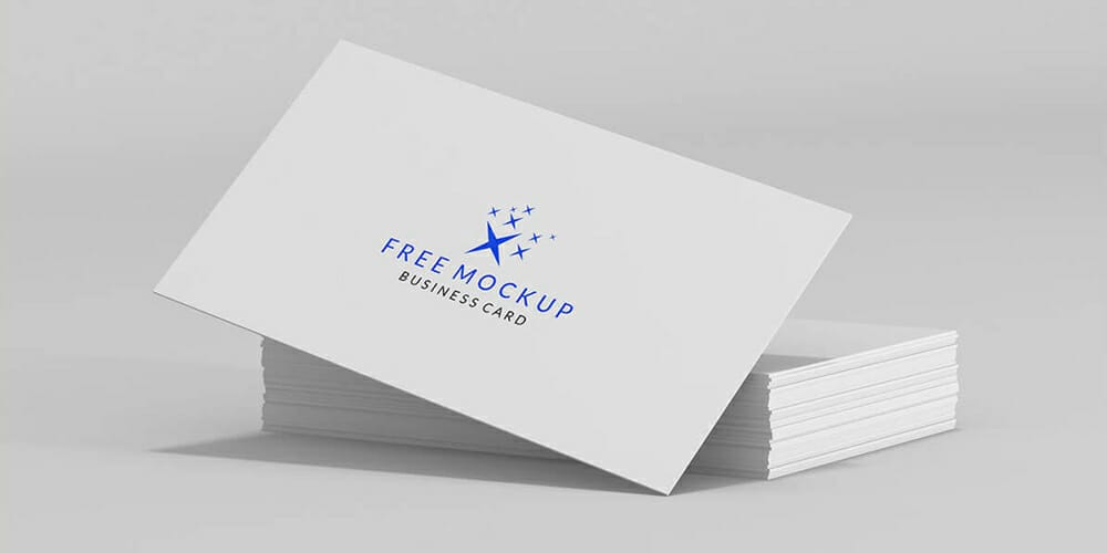 Minimalist Business Cards Mockup
