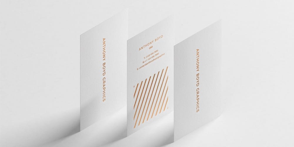Modern Vertical Business Card