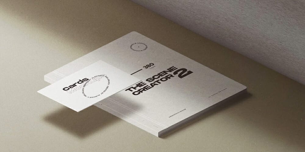 Notepad And Business Card Mockups