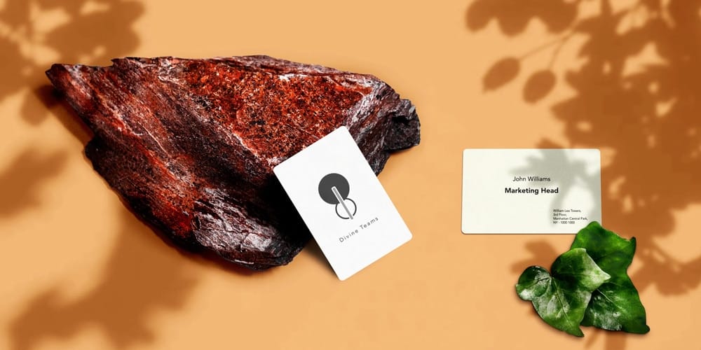 100+ Free Business Card Mockups PSD 160 Organic Business Card Mockup