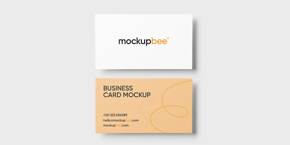 Photo Realistic Free Business Card Mockup