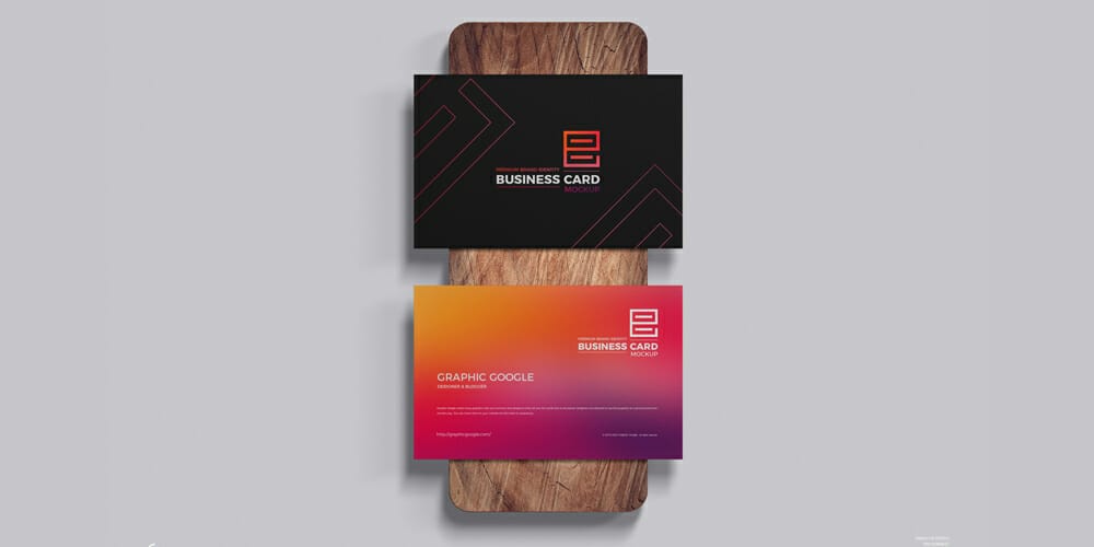 Premium Brand Identity Business Card Mockup