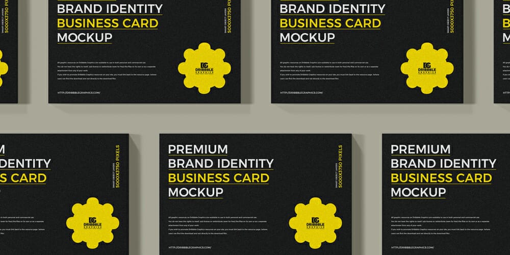 Premium Brand Identity Business Card Mockup