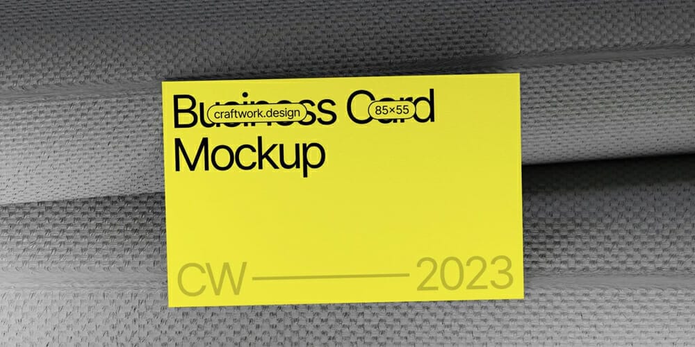 Professional and Realistic Business Card Mockup