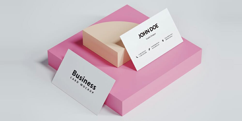 100+ Free Business Card Mockups PSD 154 Realistic Business Card Mockup
