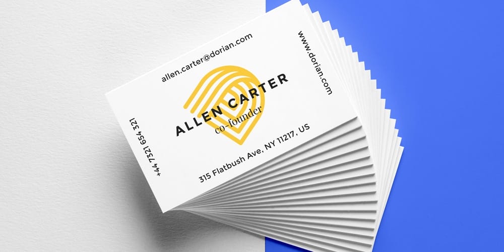 Realistic Business Cards MockUp