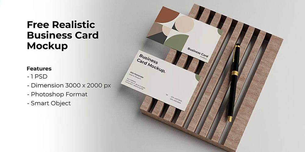 100+ Free Business Card Mockups PSD 204 Realistic Card Mockup