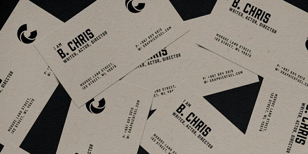 Realistic and Professional Business Card Mockup Templates