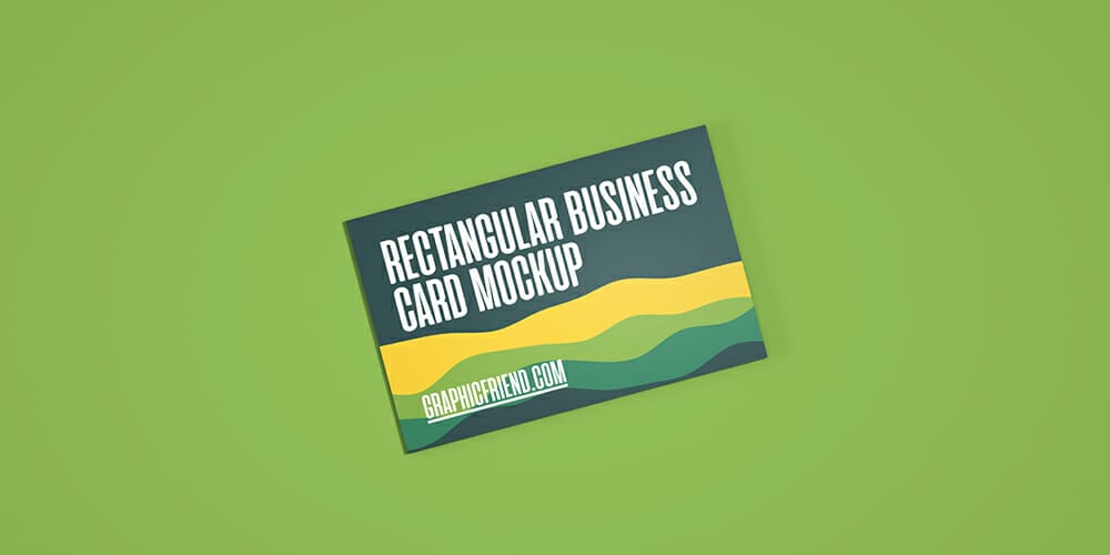 Rectangular Business Card Mockup
