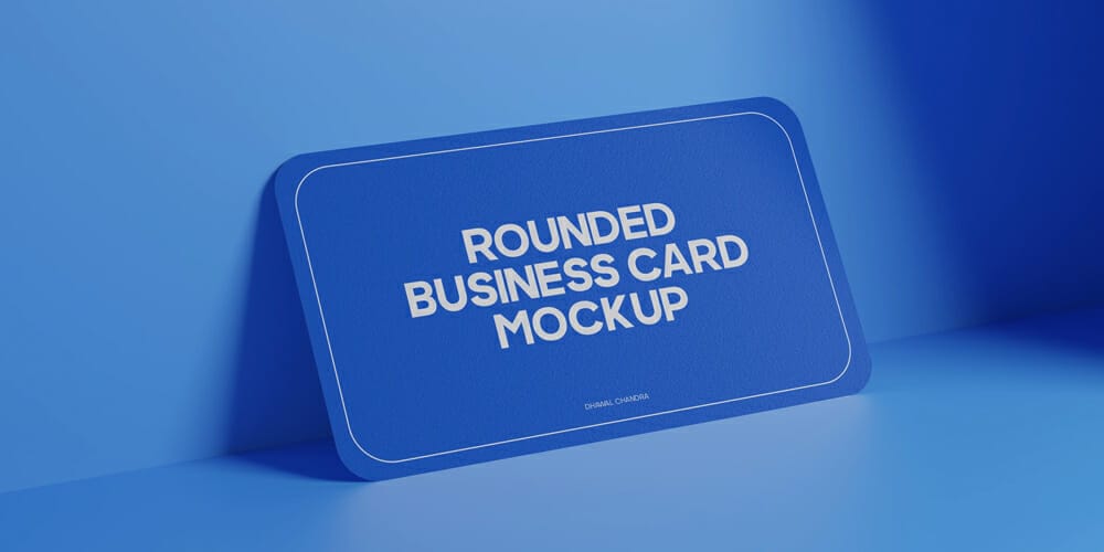 Rounded Business Card Mockups
