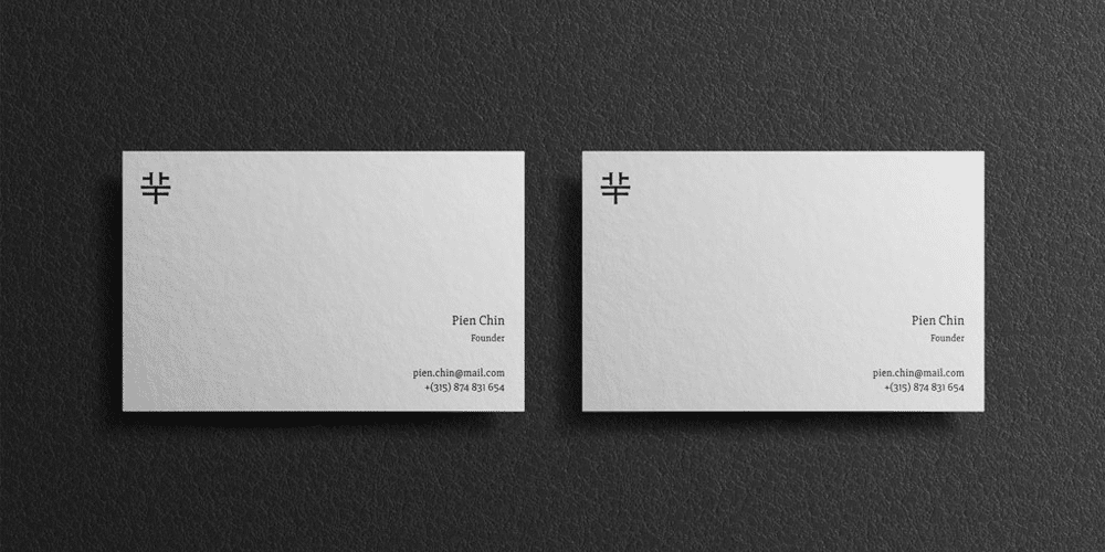 Set of Business Cards Mockups PSD
