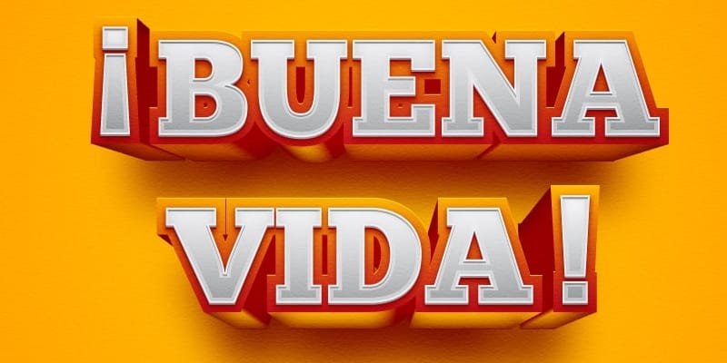 Spain-Inspired Text Effect