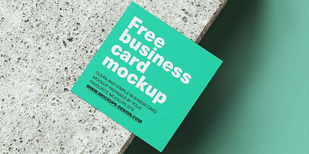 100+ Free Business Card Mockups PSD 65 Square business card mockup
