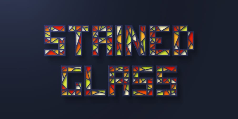 Stained Glass Text Effect