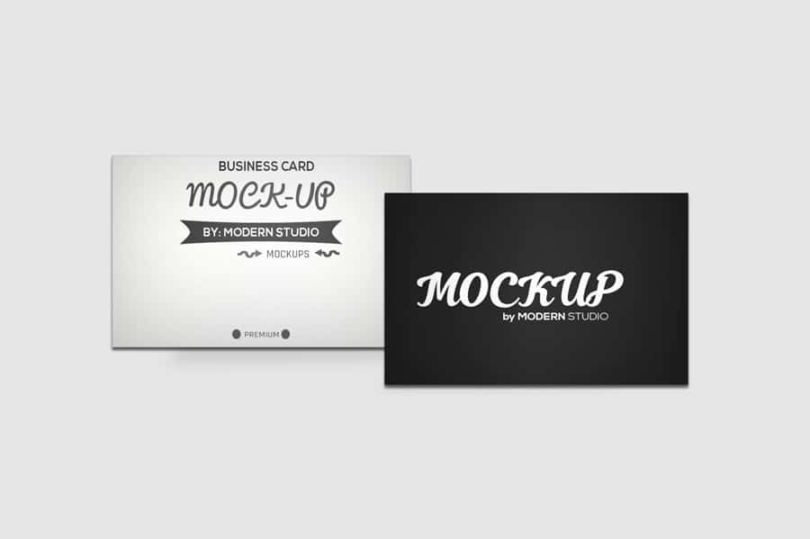 Three Free Business Card Mockups 