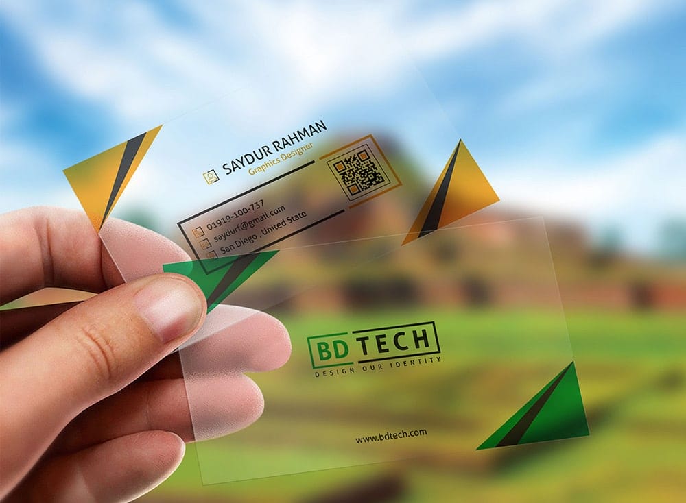 Translucent Plastic Business Card