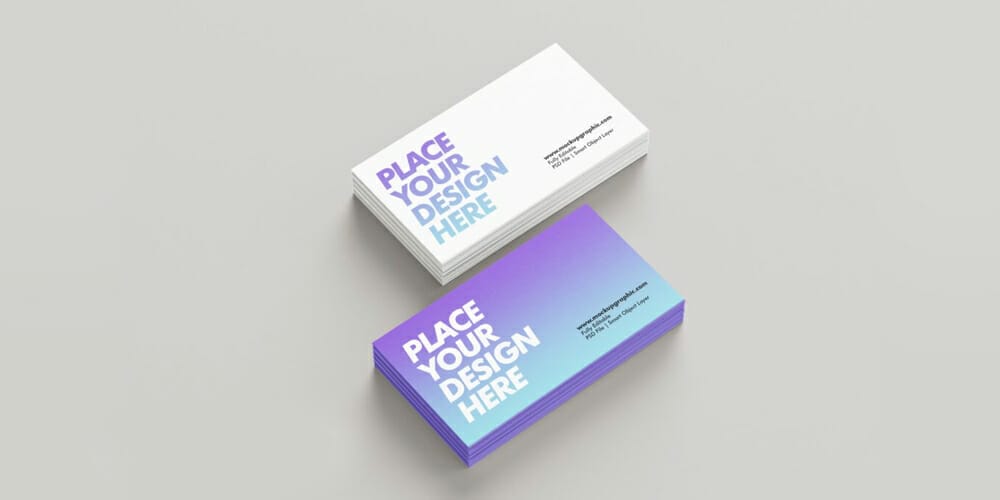 Two Business Card Mockup Design