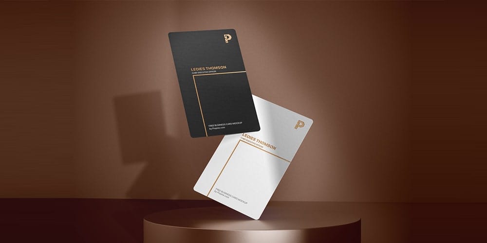 100+ Free Business Card Mockups PSD 42 Vertical Business Card Mockup
