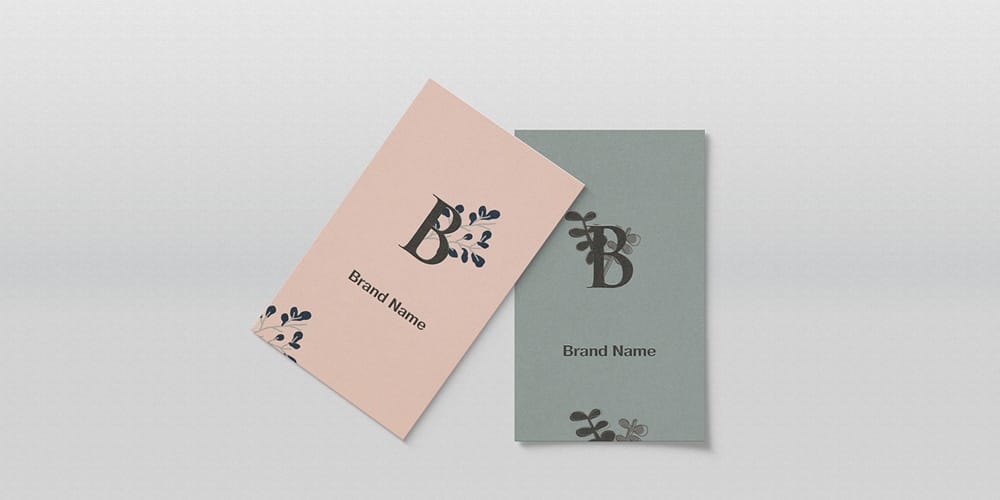 100+ Free Business Card Mockups PSD 93 Vertical Business Card Mockup Template