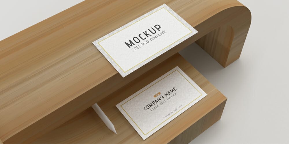 100+ Free Business Card Mockups PSD 171 White Business Card Mockup
