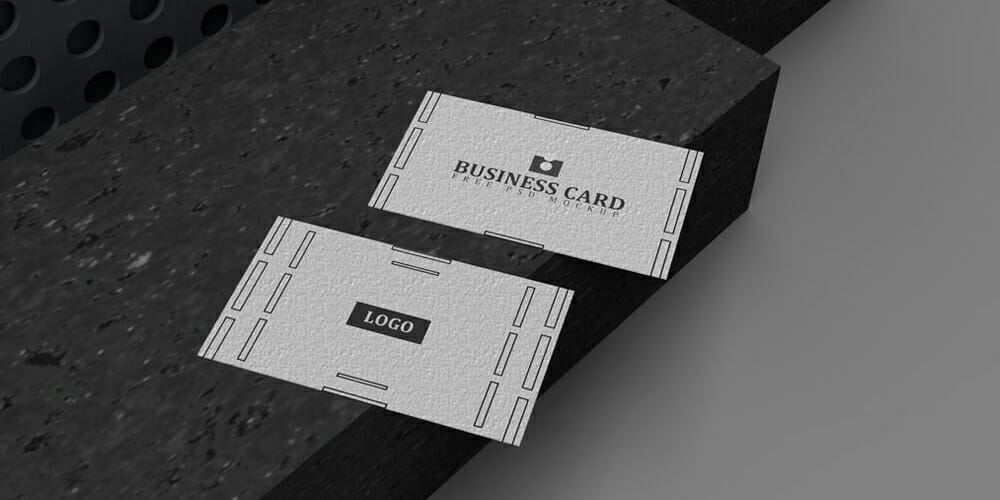 White Business Card Mockup