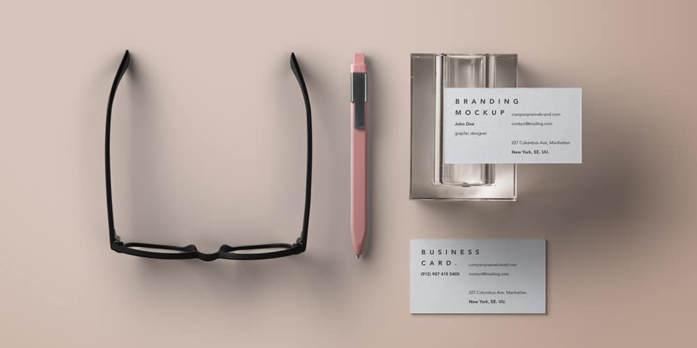 100+ Free Business Card Mockups PSD 156 business card branding showcase mockup