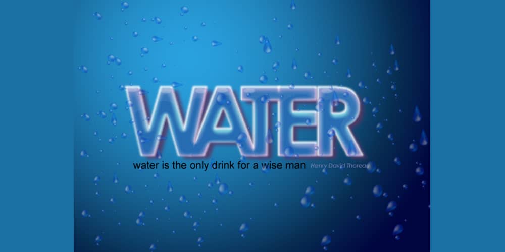 Create a cool Water Text Effect