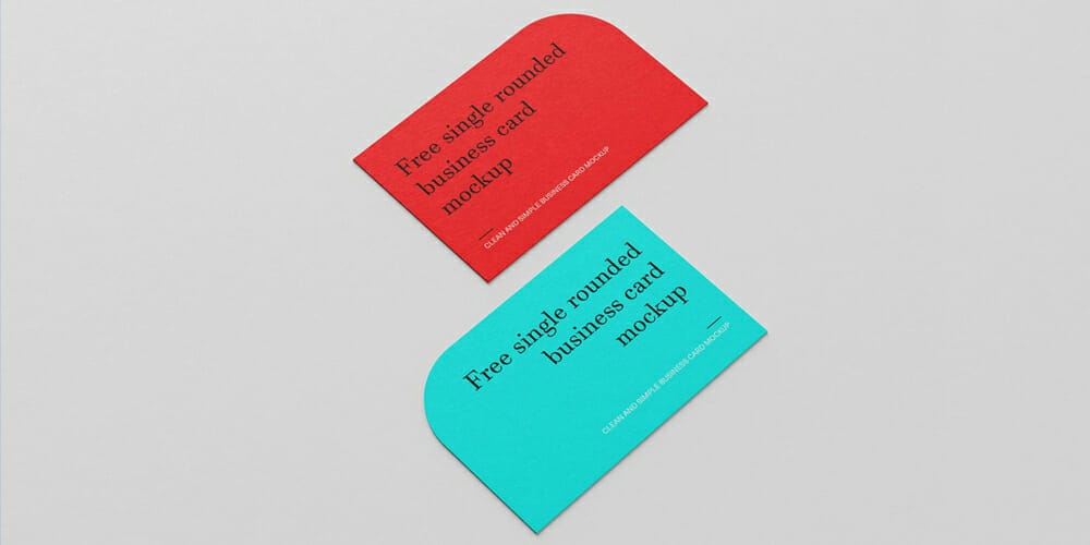 100+ Free Business Card Mockups PSD 184 single rounded business cards mockup