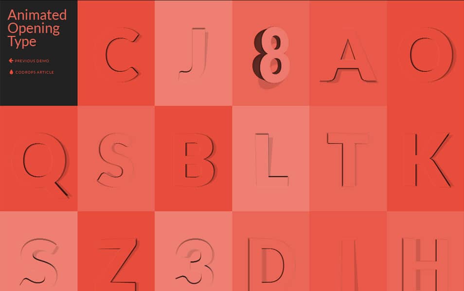 Animated Opening Type