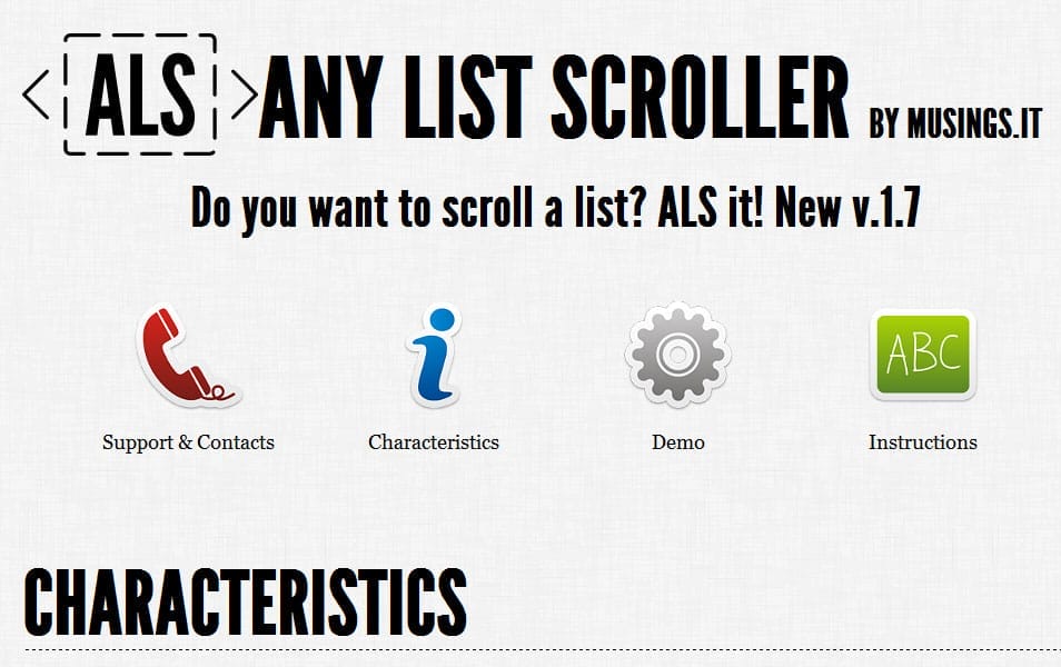Any List Scroller