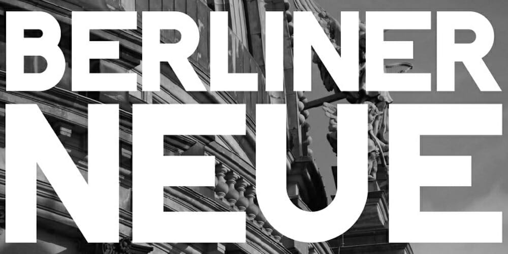 Berliner Neue Typeface