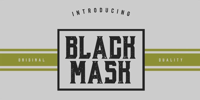 Black Mask Typeface