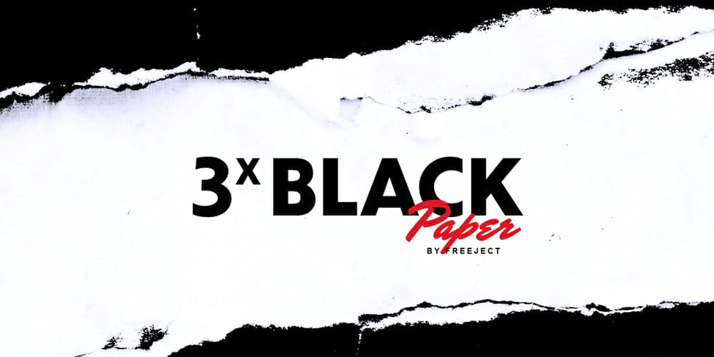 Black Torn Paper Textures