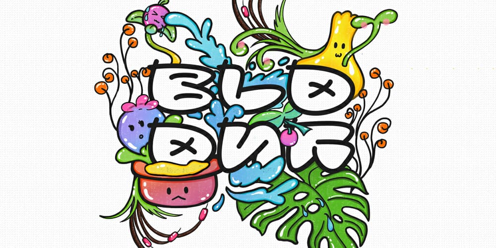 Bloonk Bubble Display Typeface