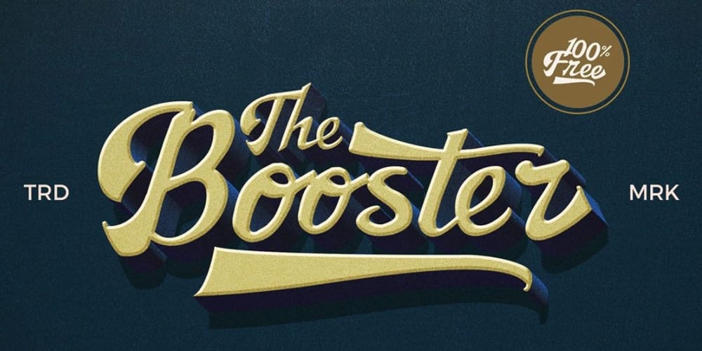 Booster Vintage Display Script Font