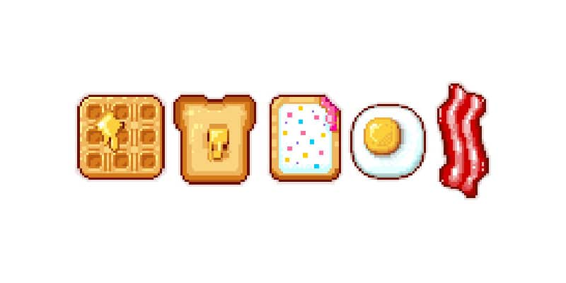 Create a Series of Breakfast Pixel Art Icons in Adobe Photoshop