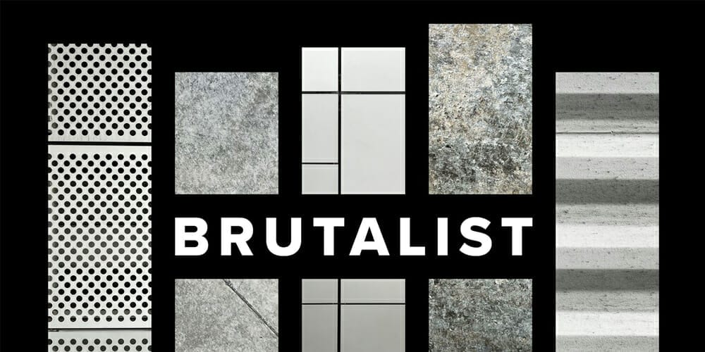 Brutalist Metal and Concrete Background Textures
