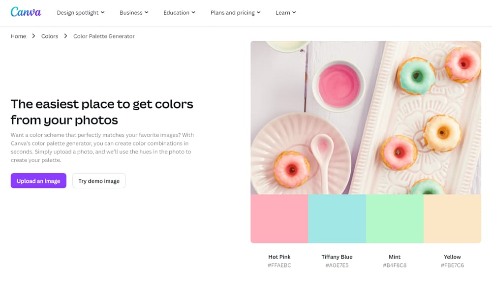 Canva Color Palette Generator