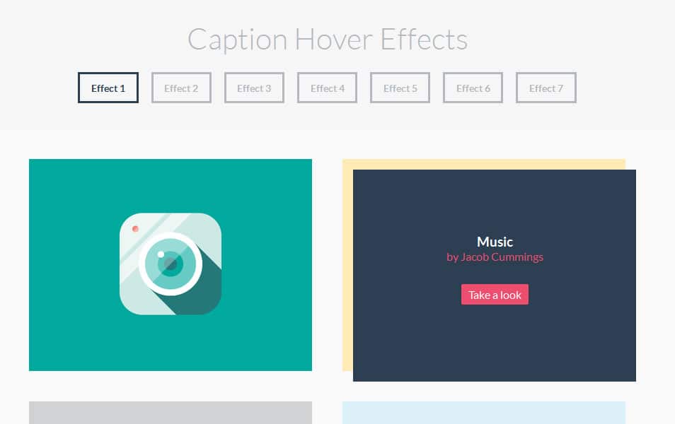 Caption Hover Effects