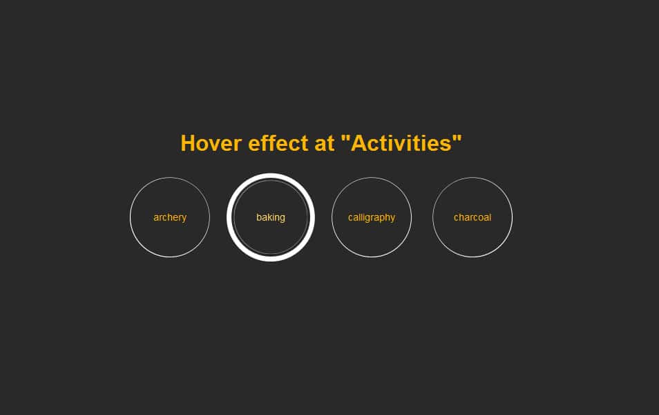 Circle button hover effect