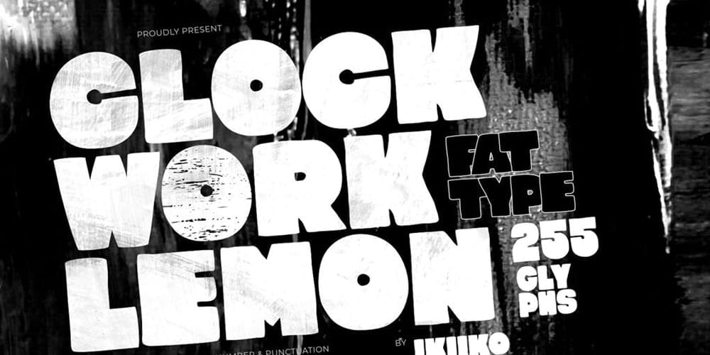 Clockwork Lemon Typeface