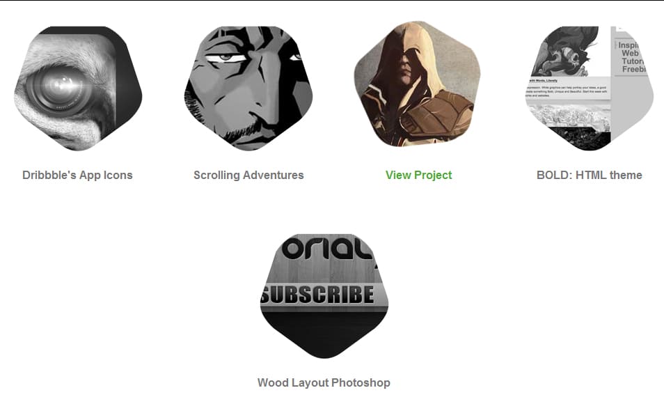 Create a Pentagon Hover Effect with CSS3 and jQuery