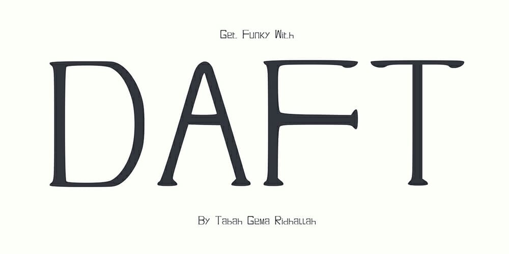 Daft Display Font