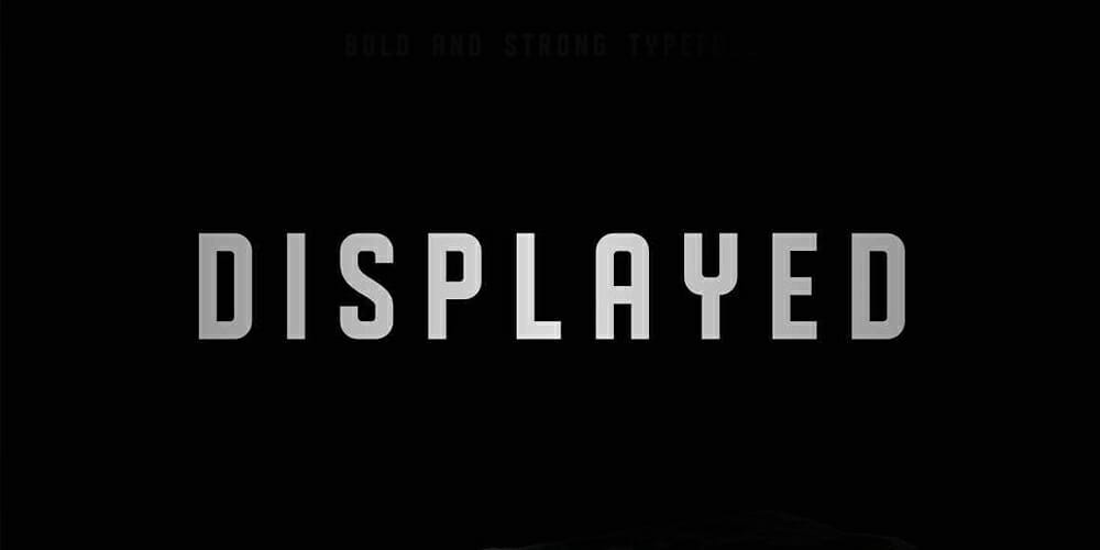 Displayed Typeface