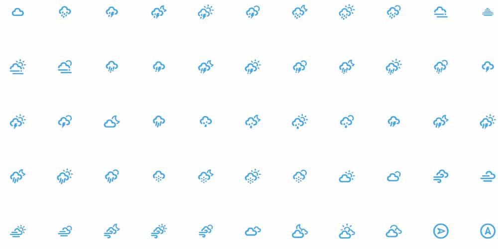 Dripicons Weather Set