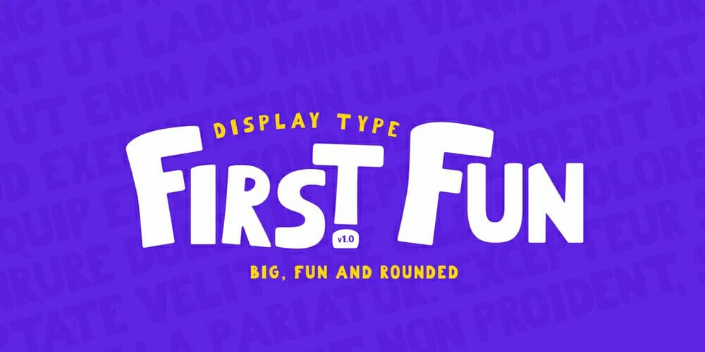 First Fun Typeface