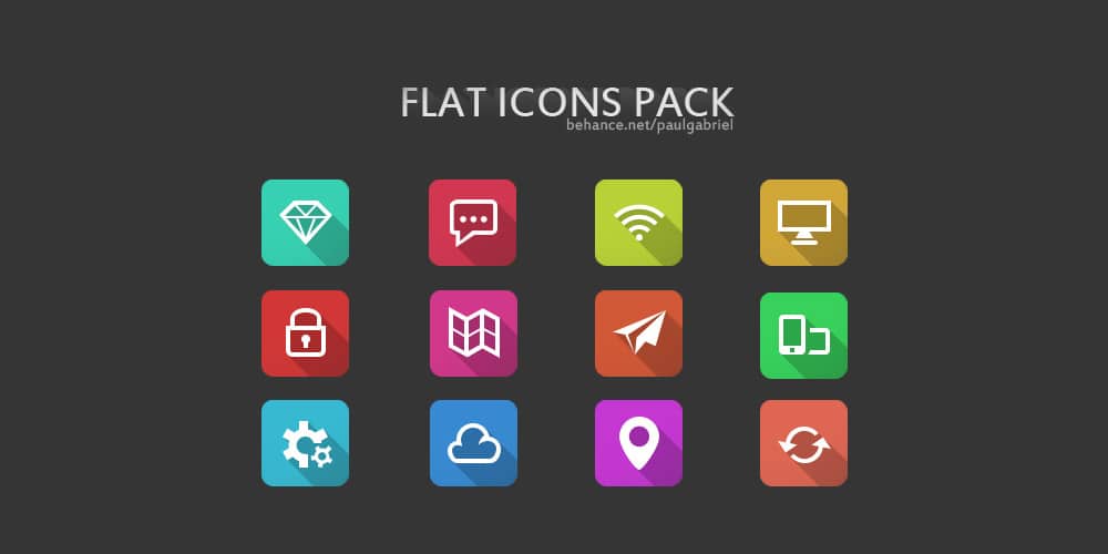 Flat Icons PSD