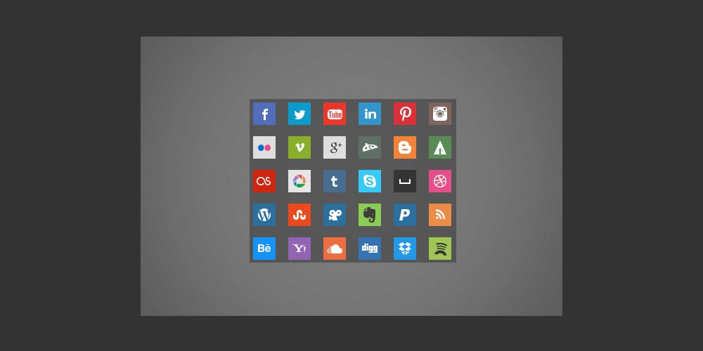 Flat Icons PSD
