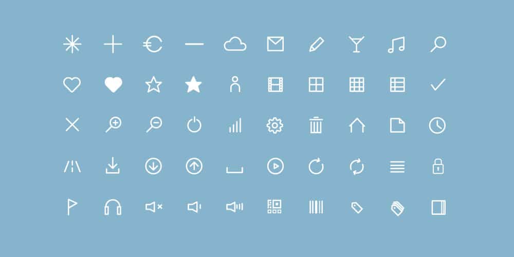 Flat Line Icons